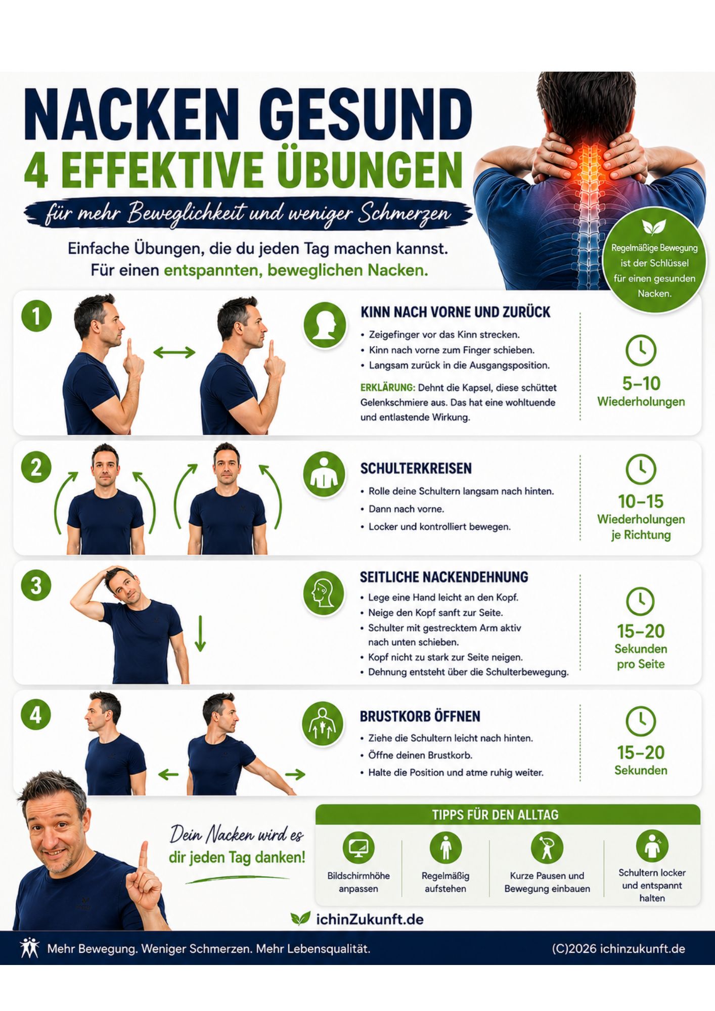Systemkarten Übungen vorbeugend – 6er PDF-Set
